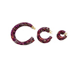 Becca Hoops - Wine Autumn Floral
