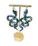 Anya Snake Earrings - Spring Floral