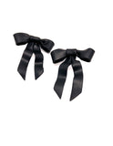 Black Bow Earrings