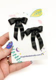 Black Bow Earrings