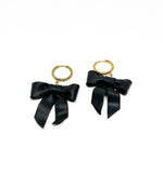 Black Bow Earrings
