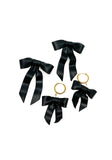 Black Bow Earrings