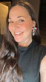 Bow Earrings - Rainbow Prism