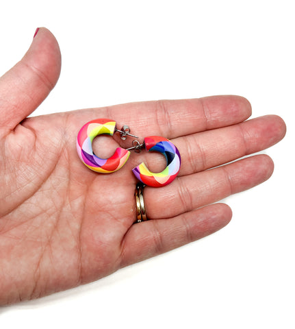 Becca Hoops - Rainbow Prism