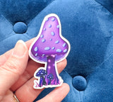 Purple Mushroom Sticker