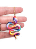 Anya Snake Earrings - Rainbow Prism