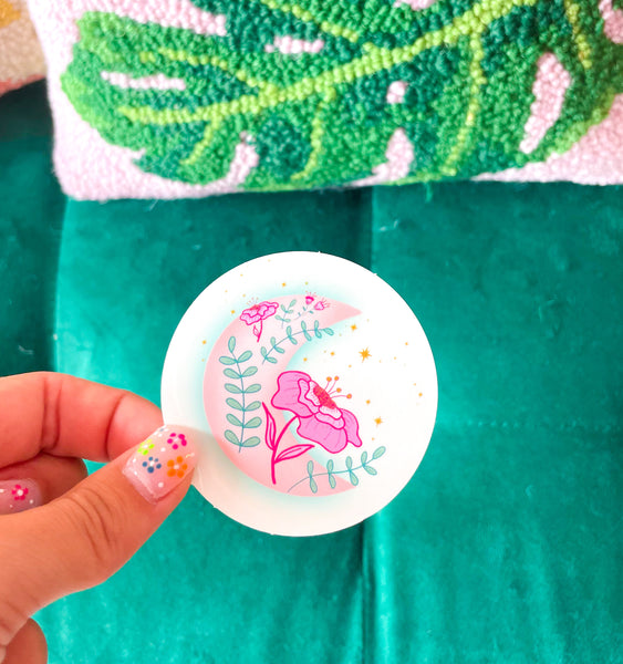 Moon Flower Sticker