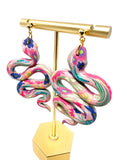 Anya Snake Earrings - Blush Garden