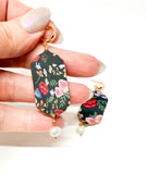 Floral Couture Pearl Dangles
