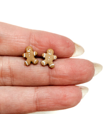 Gingerbread Man Studs