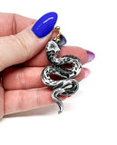 Anya Snake Earrings - B&W Pattern Mix