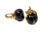 Black & Gold Pumpkin Huggies