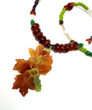 Autumn Leaves Beaded Necklace