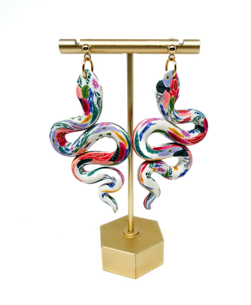 Anya Snake Earrings - Secret Garden