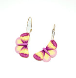 Moth Dangles: Pink & Yellow