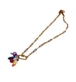 Colorful  Beaded Charm Necklace