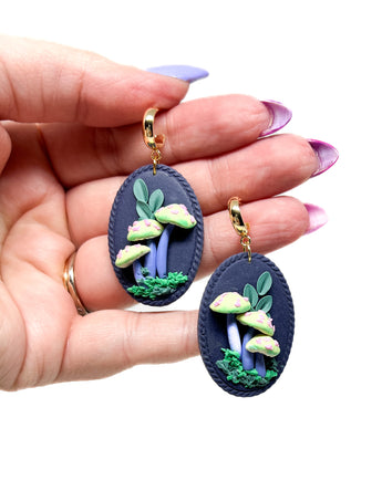 Green Mushroom Dangles