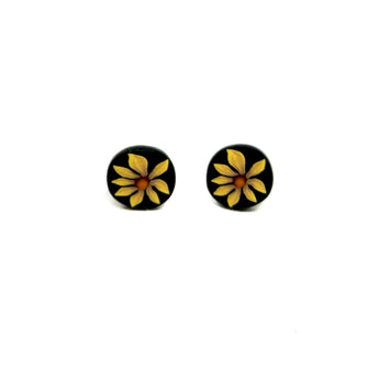 Yellow Daisy Studs