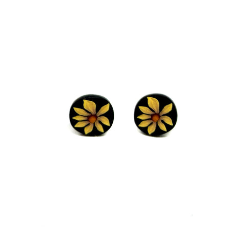 Yellow Daisy Studs