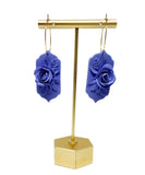 Lilith Floral Dangles - Periwinkle