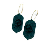 Lilith Floral Dangles - Forest