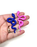 Colorful Snake Statement Studs - Mini