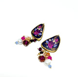 Autumn Floral Beaded Dangles
