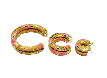 Becca Hoops - Mustard Autumn Floral