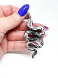 Anya Snake Earrings - B&W Pattern Mix