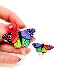 Rainbow Butterfly Dangles v.2