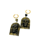 Til Death Do Us Part- Gilded Skull Earrings