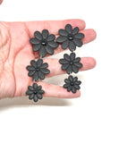 Black Daisy Chain Earrings