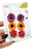 Autumn Flower Chain Dangles