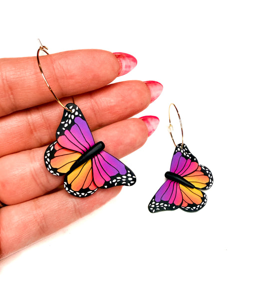 Butterfly Dangles:  Sunset Ombre