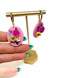 Summer Bouquet Floral Oval Dangles