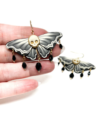 Skull Moth Dangles