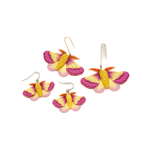 Rosy Maple Moth Dangles