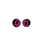 Pink Flower Studs
