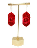 Lilith Floral Dangles - Strawberry