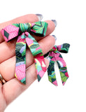 Bow Earrings - Colorful Jungle