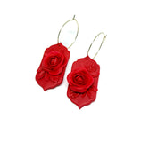 Lilith Floral Dangles - Strawberry