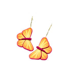 Butterfly Dangles:  Yellow/Pink