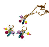 Colorful  Beaded Charm Necklace