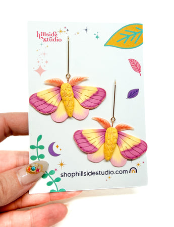 Rosy Maple Moth Dangles