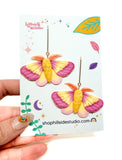 Rosy Maple Moth Dangles