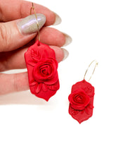 Lilith Floral Dangles - Strawberry