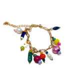 Colorful Beaded Charm Bracelet