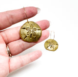 Gold Sand Dollar Dangles