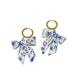 Bow Earrings - Flora Cream