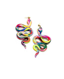 Anya Snake Earrings - Rainbow Scraps